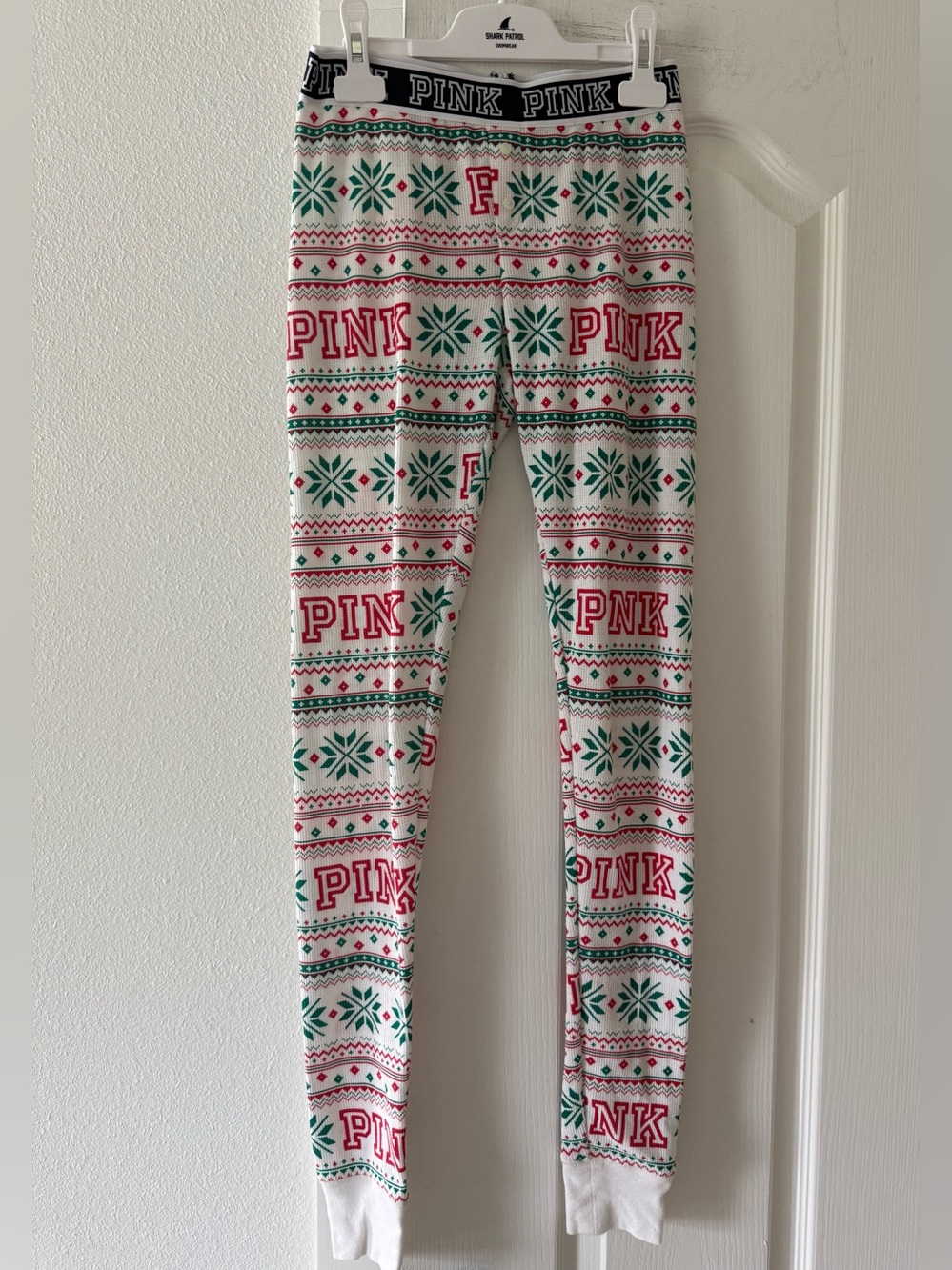 Victoria’s Secret PINK XS Christmas Fair Isle Thermal Pajama Pants